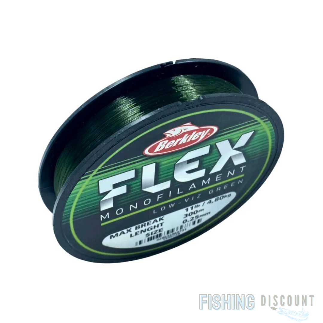Berkley Flex Monofilament Green | Angelschnur 300 m – 0,10–0,35 mm