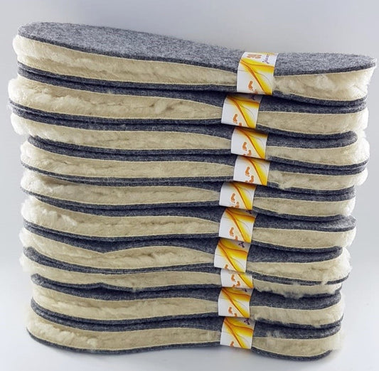 1-10x Einlegesohlen WOLLE Thermo Schuheinlagen Sohlen