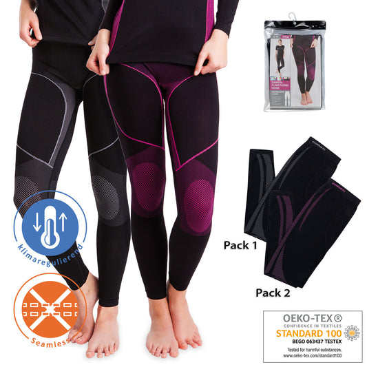 Damen Seamless Unterwäsche Set Funktionswäsche Unterhemd und Unterhose NEU