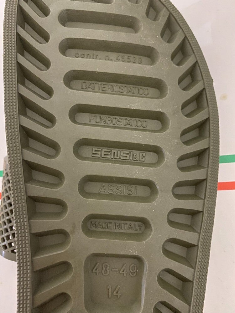 Herren Badeschlappen Badelatschen Schlappen Sandale Grün Größe 48-49