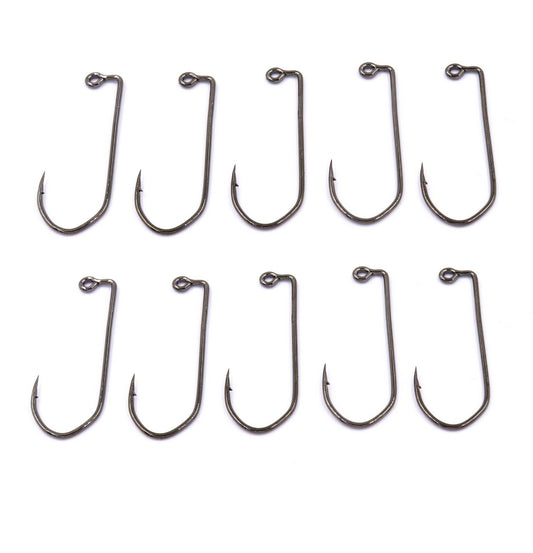 10 Stück Jighaken Angelhaken Raubfischhaken Größen 2-2/0 OS-6006