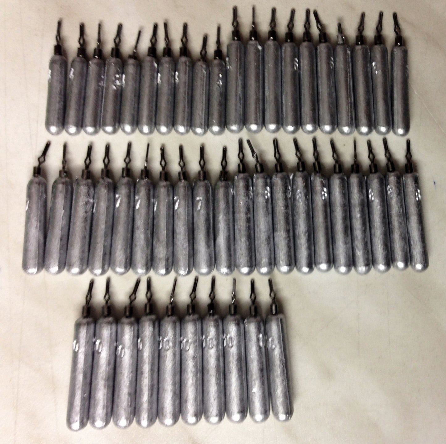 100 DropShot Blei Set Sortiment 25g ,30g je 50 Stück Spar Set