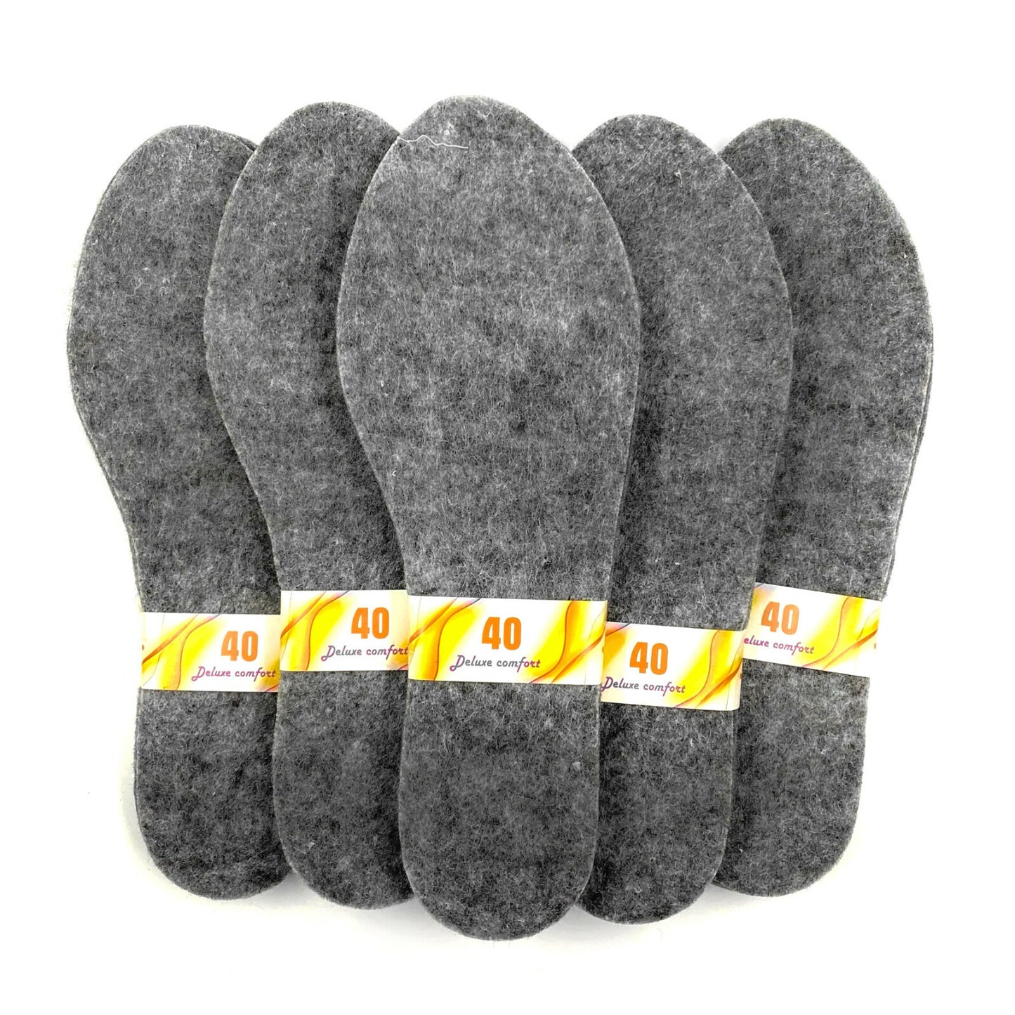 5x Einlegesohlen Wolle Filz ALU Thermo Sohlen Schuheinlage gr. 36-46