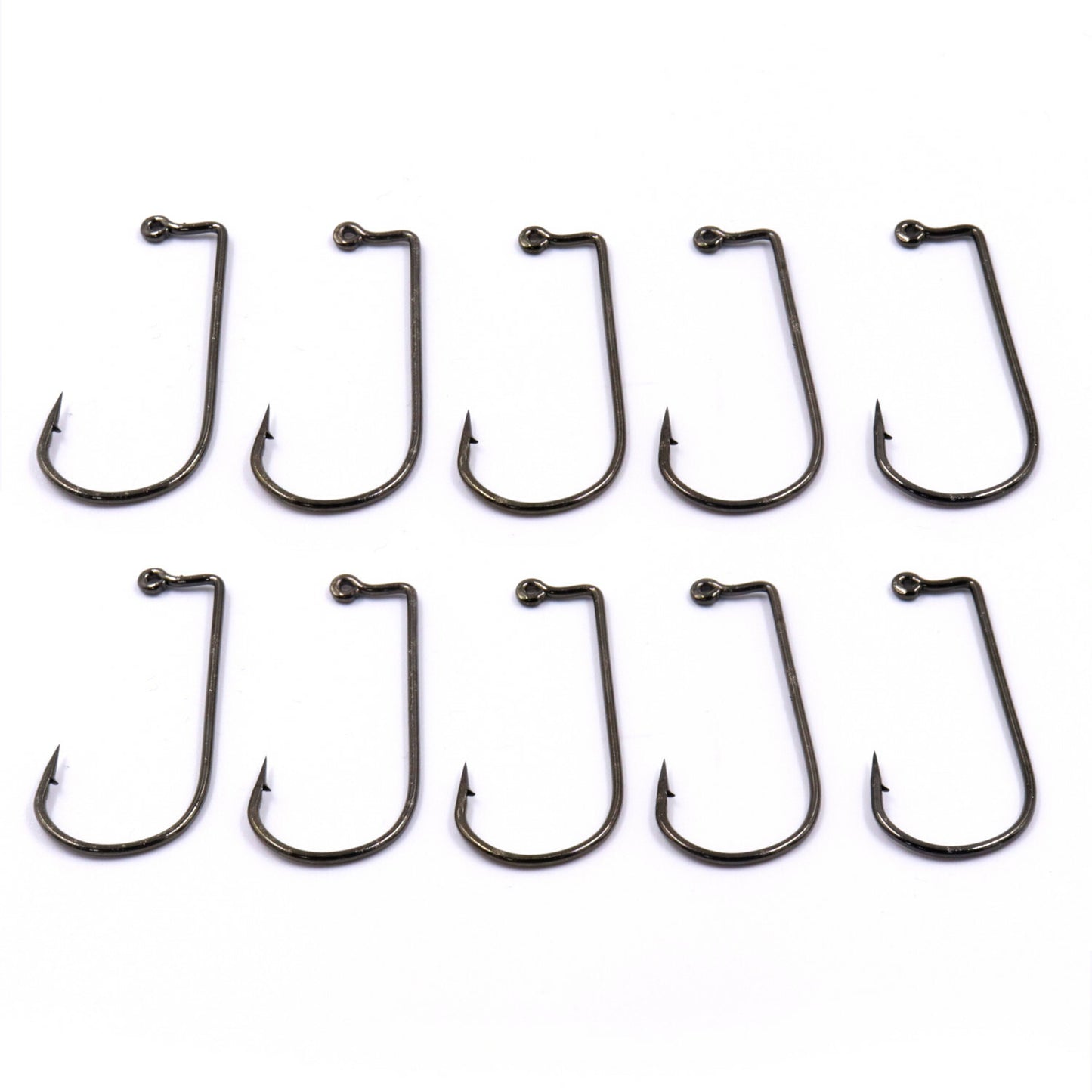 10 Stück Jighaken Angelhaken Raubfischhaken Größen 2-2/0 OS-6006