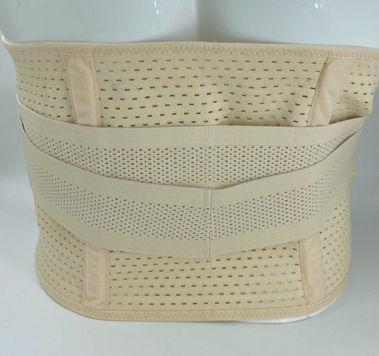M-2XL Bandage Rückenbandage Sportbandage Rückenwärmer Ecru Größe universell