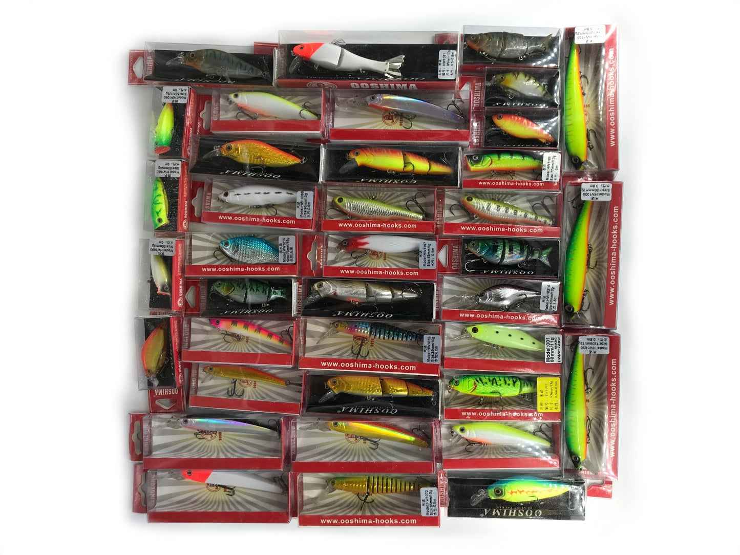 10 Stück Wobbler OOSHIMA Hecht Barsch Angeln Kunstköder Raubfischköder Köder Set