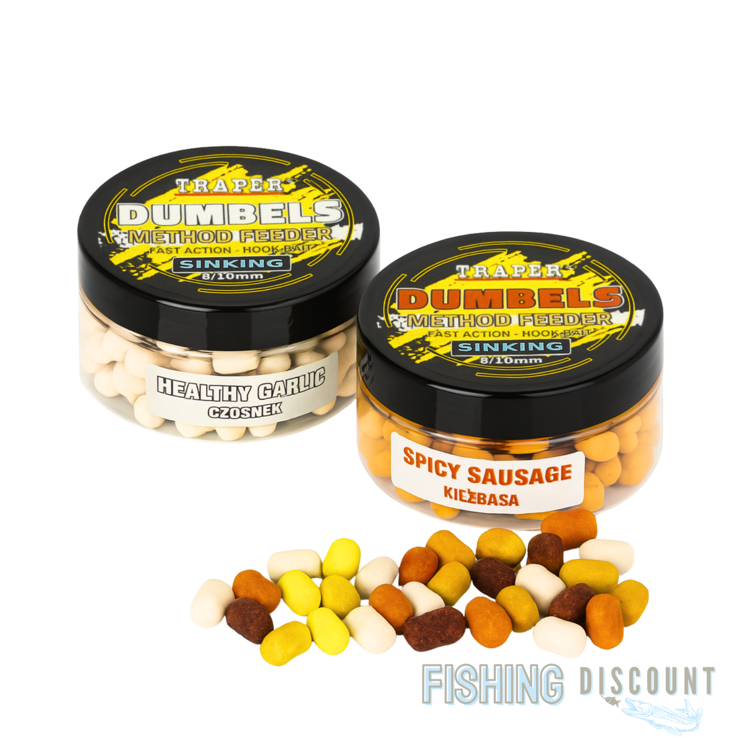 Traper Method Feeder Dumbels – 50 g | Sinkend | 8/10 mm | Verschiedene Sorten