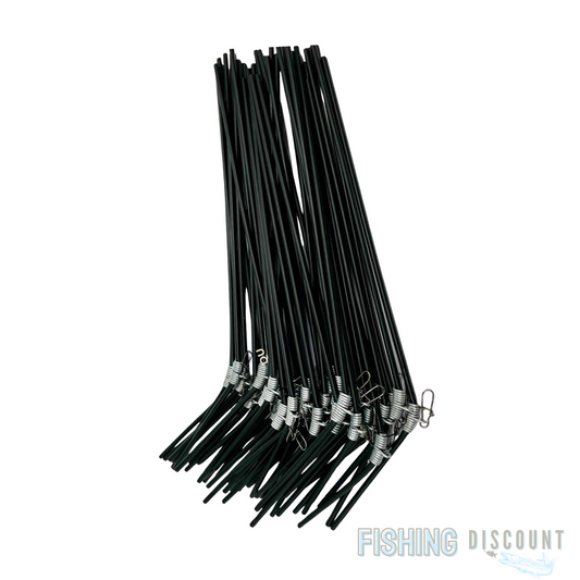 100x Anti-Tangle Abstandshalter – 30 cm schwarz mit Karabiner