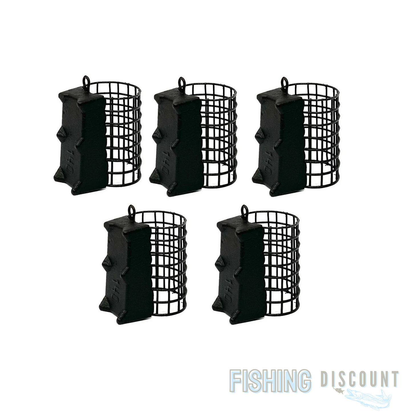 1, 3, 5 Stück Strömungskorb Schwarz | Metall-Futterkorb mit Krallen 50 g - 150 g