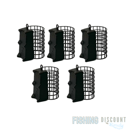 1, 3, 5 Stück Strömungskorb Schwarz | Metall-Futterkorb mit Krallen 50 g - 150 g