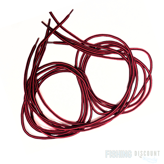 8 Paar Schnürsenkel Bergschuhsenkel Schwarz/Rot – 130 cm Militärqualität