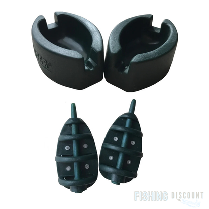 Method Feeder Futterkorb 2x 20g 25g oder 30g + 2 x Mould (Form) = 4 teilig     .