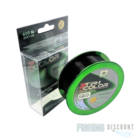 Tricolor Camou Carp Angelschnur | Karpfen & Grundangeln 300m