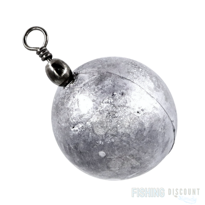 3-10x DropShot Rundblei Kugelblei – 160 g | 180 g mit Klemmwirbel