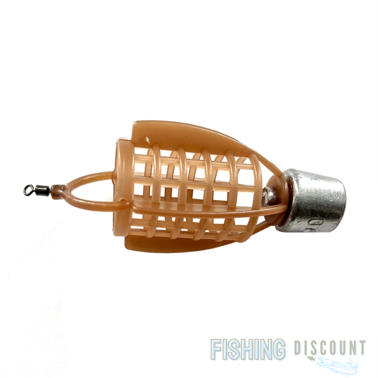 1, 5 oder 10 Stück Speedkorb Kunststoff braun | Futterkorb 20 g - 160 g