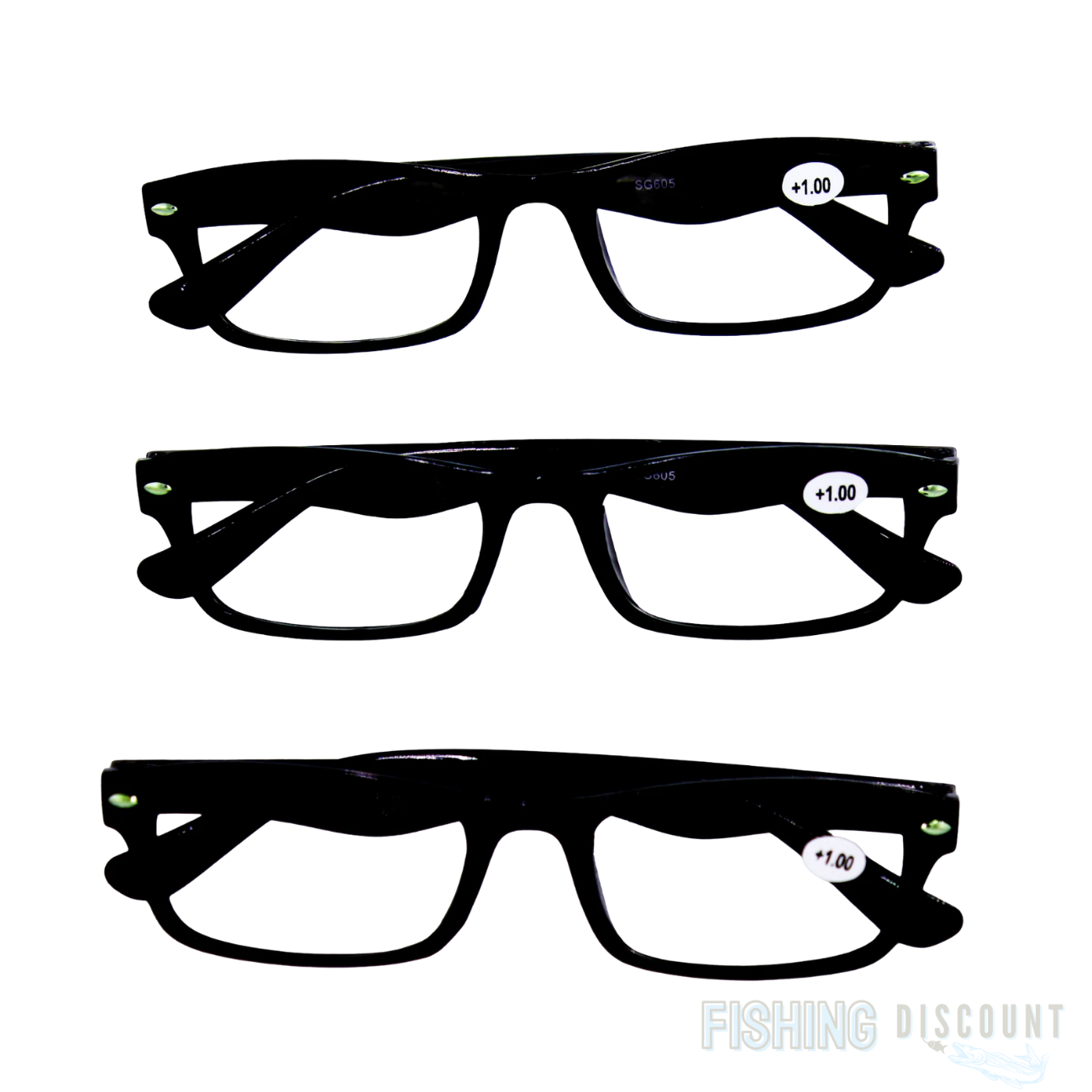 20x Lesebrille Lesehilfe +2,5 10x Kunststoff 10x ohne Federung schwarz unisex