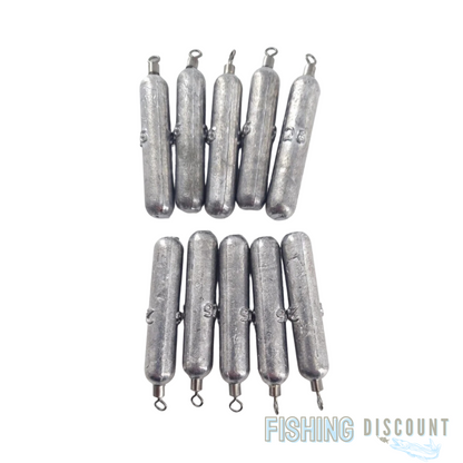 5-10x DropShot Stabblei Free Rig – 3 g | 5 g | 8 g | 10 g | 14 g | 18 g | 20 g | 26 g mit Klemmwirbel