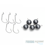 5er Set | Jighaken oder Offsethaken – inkl. Cheburashka 20–50 g Auswahl