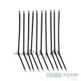 10x Anti-Tangle Feeder Boom – 25 cm Schwarz mit Karabiner