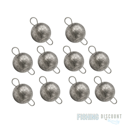 30-100 Stück Jigkopf Set  Bleikopf Bleikugel Angelblei  Cheburaschka  Ungefärbt