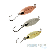 3x Forellen-Blinker – 2,5 g | 3 cm – Kunstköder in 3 Farben für Forelle & Barsch