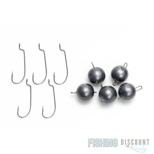 5er Set | Jighaken oder Offsethaken – inkl. Cheburashka 20–50 g Auswahl