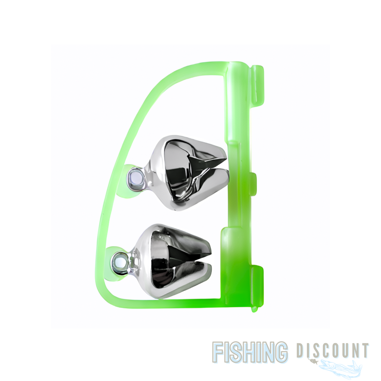 10 Stück | Fluo Doppel-Angelglocken – Universal Aalglocken für Nacht- & Grundangeln