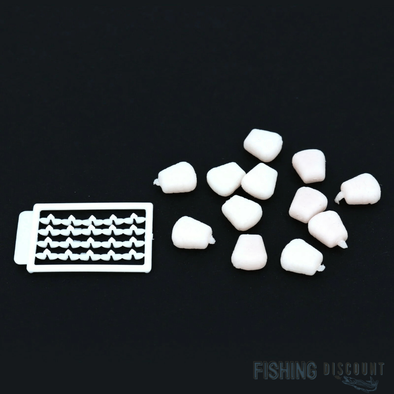 12x Künstlicher Angelmais mit Aroma + 20 Stopper – Pop-Up Schwimmend