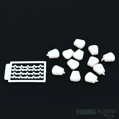 12x Künstlicher Angelmais mit Aroma + 20 Stopper – Pop-Up Schwimmend