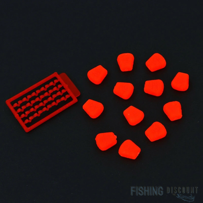 12x Künstlicher Angelmais mit Aroma + 20 Stopper – Pop-Up Schwimmend