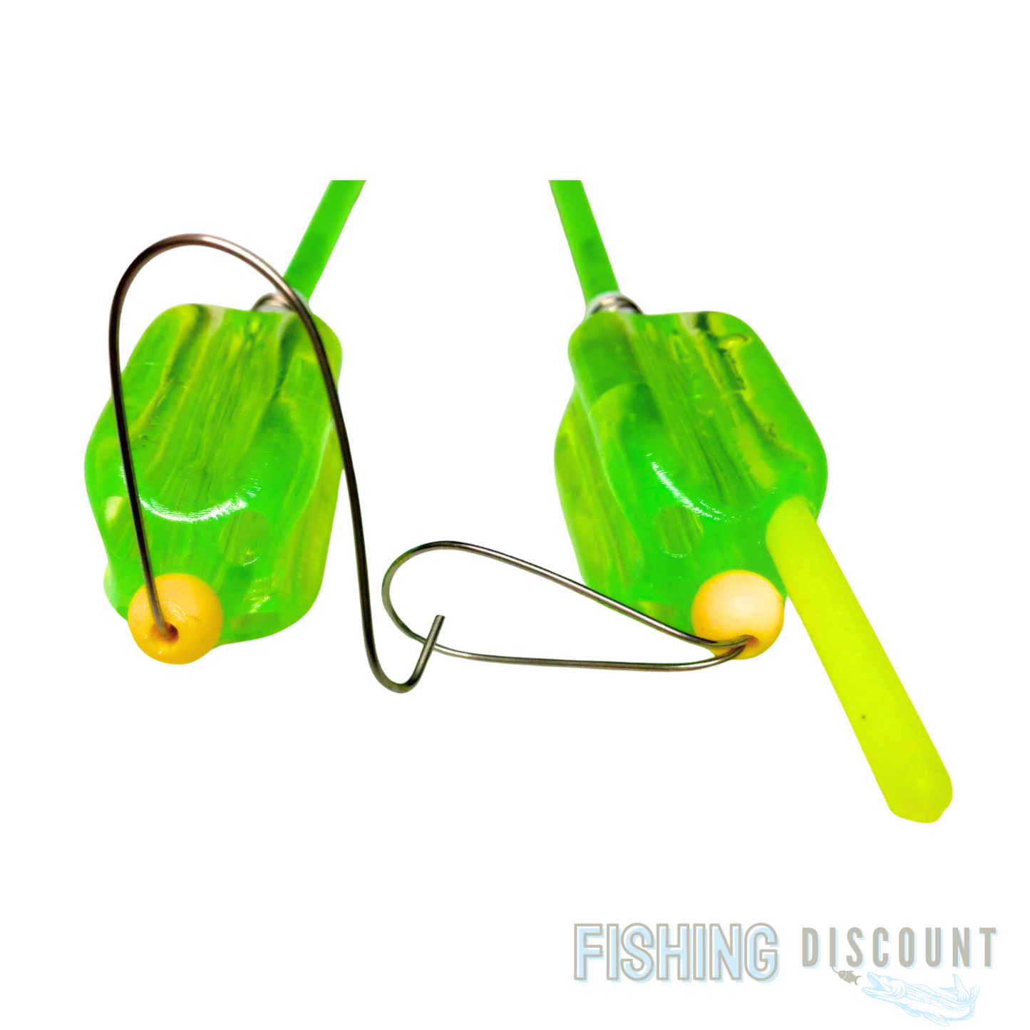 2 Stück | Bissanzeiger mit Knicklichthalter – Hängebissanzeiger für Nachtangeln