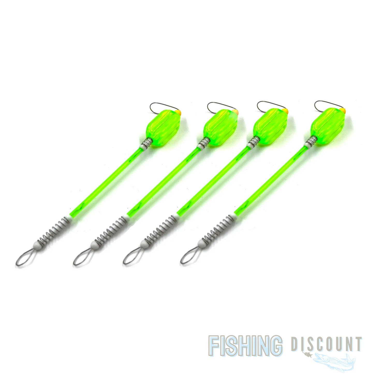 2 Stück | Bissanzeiger mit Knicklichthalter – Hängebissanzeiger für Nachtangeln