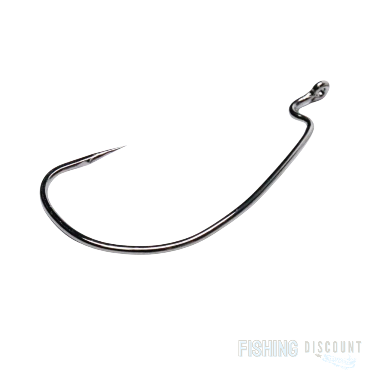 10 Stück Offsethaken Gummifisch Wide Gap Haken Raubfischhaken Jig hook mit Öse