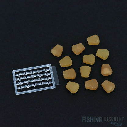 12x Künstlicher Angelmais mit Aroma + 20 Stopper – Pop-Up Schwimmend