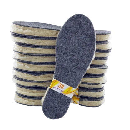 5x Einlegesohlen Wolle Filz ALU Thermo Sohlen Schuheinlage gr. 36-46