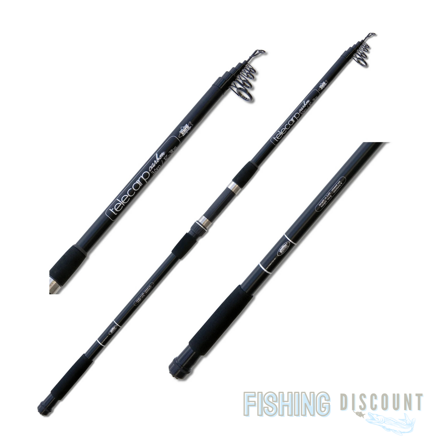 Lineaeffe Telecarp Carbon | Teleskoprute – 3,60 m, Transporttasche