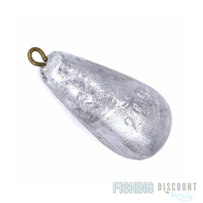 3 - 10 Stück Birnenblei Angelblei Grundblei mit Öse – 200 g oder 250 g