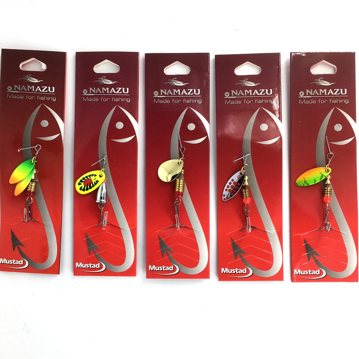 5 Stück Blinker und Spinner Set Forellenspinner Hechtblinker Barschblinker