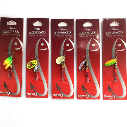 5 Stück Blinker und Spinner Set Forellenspinner Hechtblinker Barschblinker