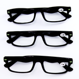 10x Lesebrille +1,0 Lesehilfe  5x Kunststoff 5x ohne Federung schwarz unisex