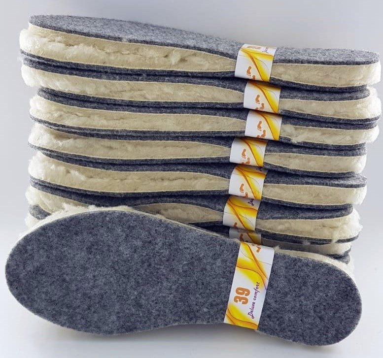 1-10x Einlegesohlen WOLLE Thermo Schuheinlagen Sohlen