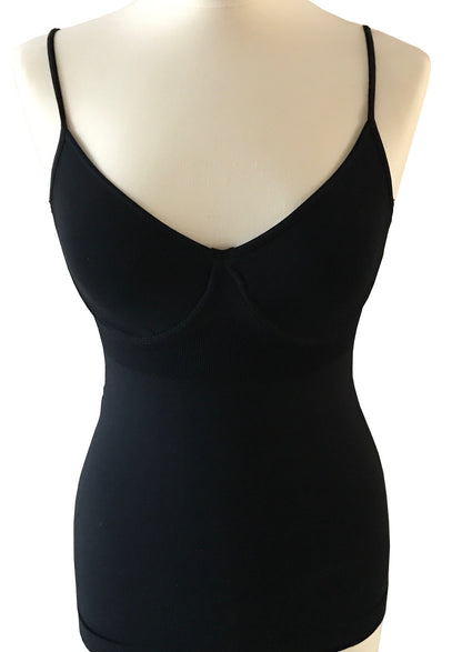 Heine Bauch weg Top Sporttop Formhemd schwarz ecru Damen mit Bügel nahtlos Neu