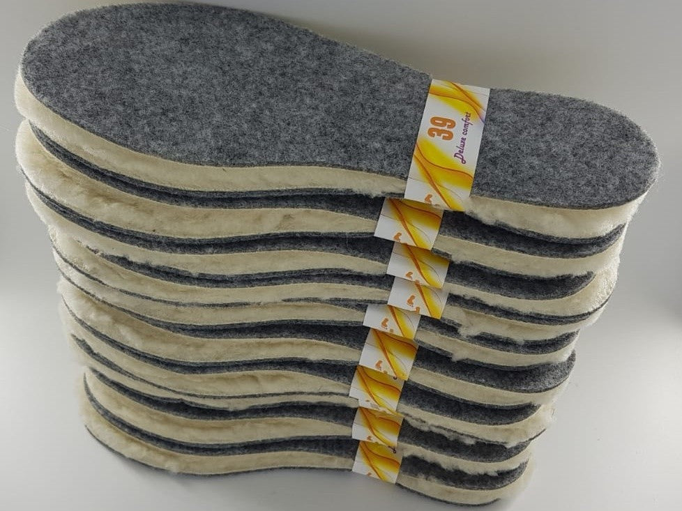 1-10x Einlegesohlen WOLLE Thermo Schuheinlagen Sohlen
