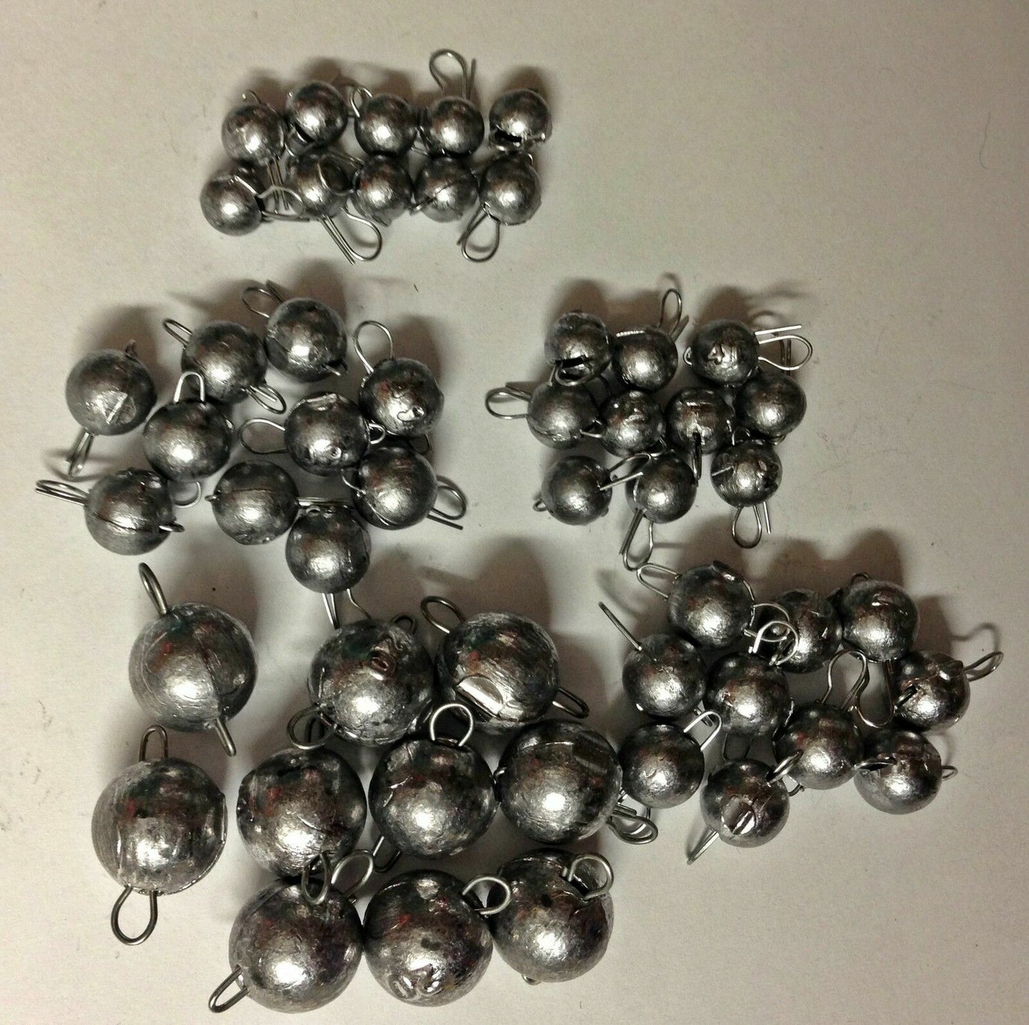 12,14,18,20,30,40 je 5 StJigkopf  Bleikopf Bleikugel Blei Cheburaschka Ungefärbt