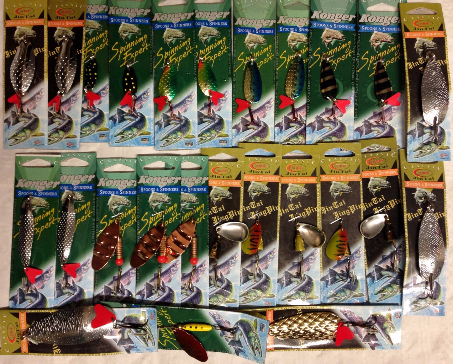 Blinker & Spinner Kunstköder | 10-30 Raubfisch Köder Set