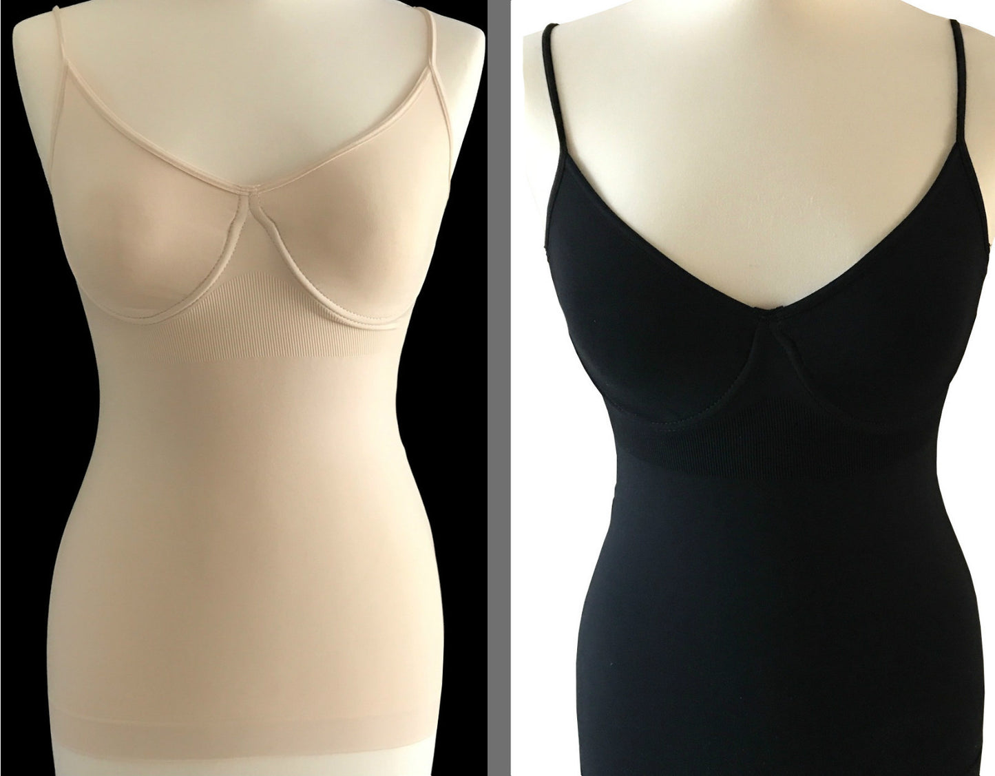 Heine Bauch weg Top Sporttop Formhemd schwarz ecru Damen mit Bügel nahtlos Neu