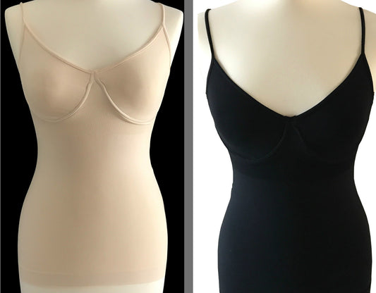 Heine Bauch weg Top Sporttop Formhemd schwarz ecru Damen mit Bügel nahtlos Neu