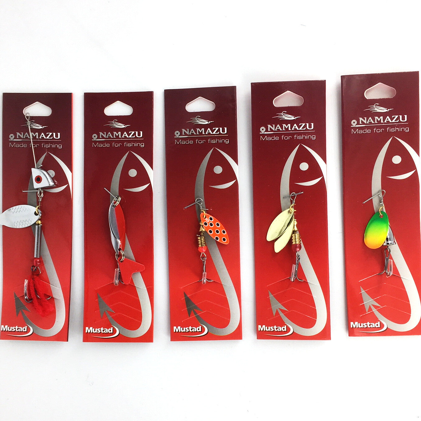 5 Stück Blinker und Spinner Set Forellenspinner Hechtblinker Barschblinker