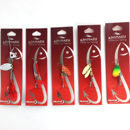 5 Stück Blinker und Spinner Set Forellenspinner Hechtblinker Barschblinker