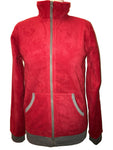 Fleecejacke rot unisex mit Reißverschluss jungen mädchen Pullover größe 164/170